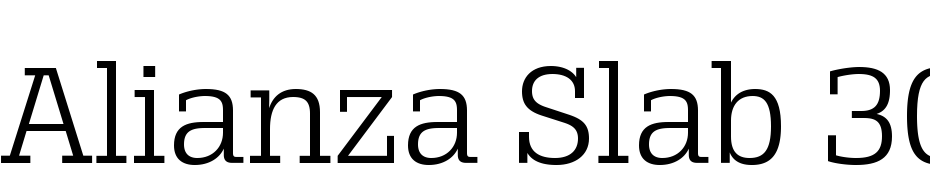 Alianza Slab 300 Yazı tipi ücretsiz indir